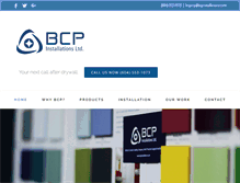 Tablet Screenshot of bcpinstallations.com